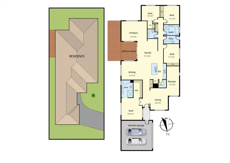 Floorplan of Homely house listing, 39 John Russell Road, Cranbourne West VIC 3977