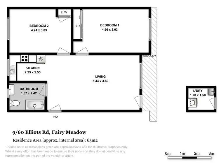 Floorplan of Homely unit listing, 9/60 Elliotts Road, Fairy Meadow NSW 2519