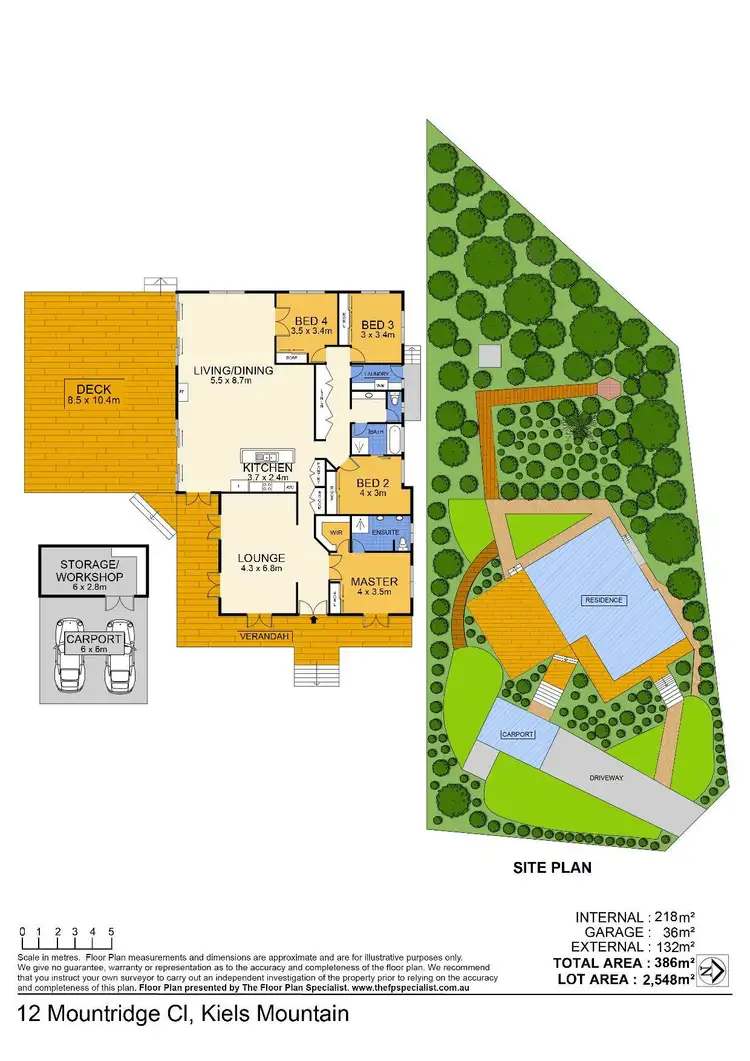Floorplan of Homely house listing, 12 Mountridge Close, Kiels Mountain QLD 4559