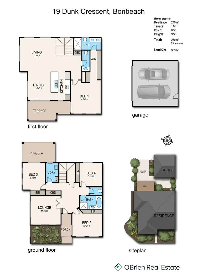 Floorplan of Homely townhouse listing, 19 Dunk Crescent, Bonbeach VIC 3196