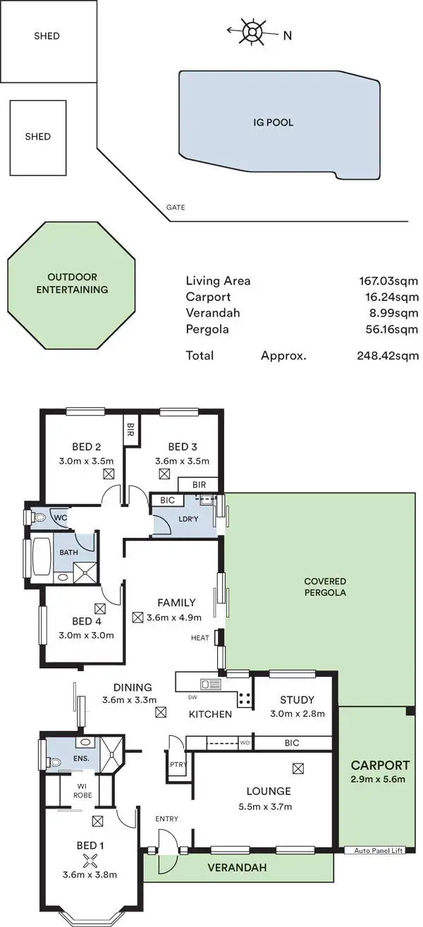 Floorplan of Homely house listing, 17 Marie Road, Manningham SA 5086