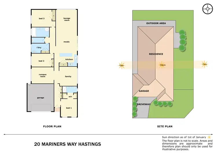 Floorplan of Homely house listing, 20 Mariners Way, Hastings VIC 3915