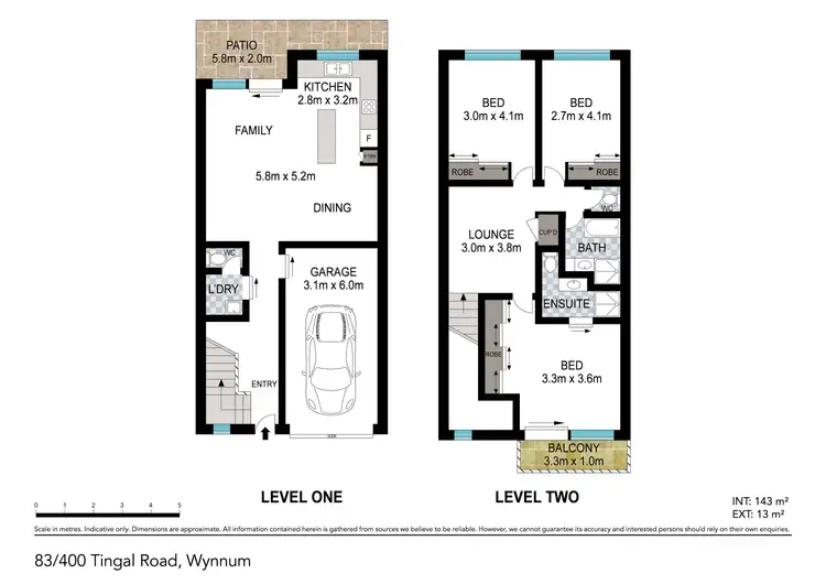Floorplan of Homely townhouse listing, 83/400 Tingal Road, Wynnum QLD 4178