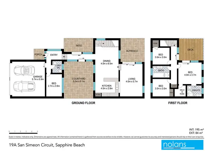 Floorplan of Homely townhouse listing, 19A San Simeon Circuit, Sapphire Beach NSW 2450
