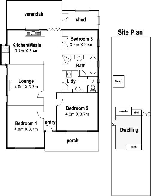 Floorplan of Homely house listing, 12 Inkerman Street, Maidstone VIC 3012