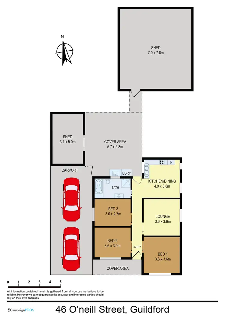 Floorplan of Homely house listing, 46 O'Neill Street, Guildford NSW 2161