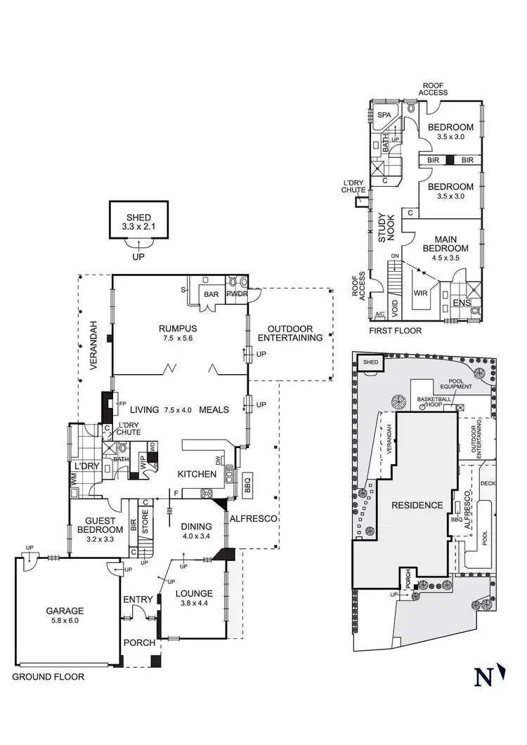 Floorplan of Homely house listing, 8 Emerald Rise, Templestowe VIC 3106