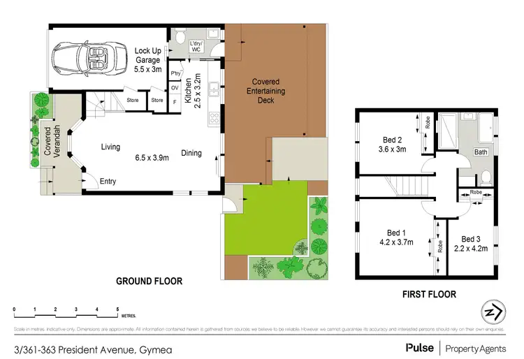Floorplan of Homely townhouse listing, 3/361 President Avenue, Gymea NSW 2227