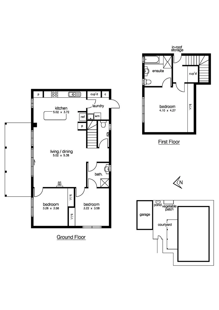 Floorplan of Homely townhouse listing, 89A New Street, South Kingsville VIC 3015