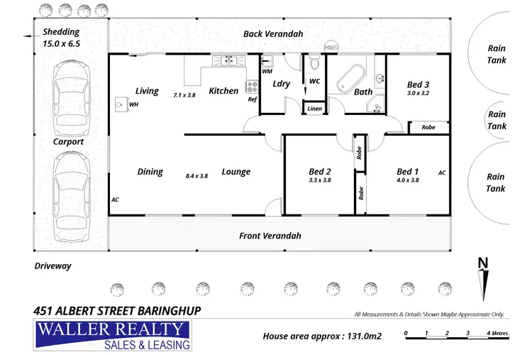 Floorplan of Homely house listing, 451 Albert Street, Baringhup VIC 3463