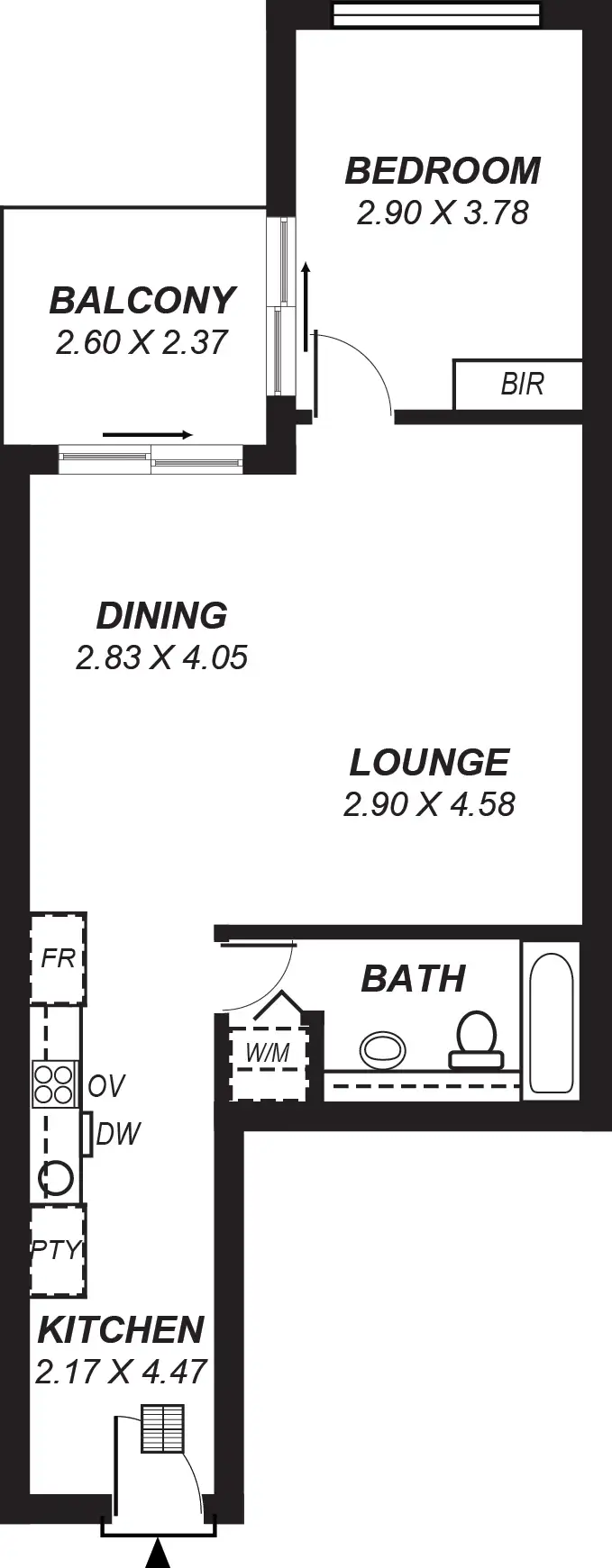 Floorplan of Homely apartment listing, 232/16 Holdfast Promenade, Glenelg SA 5045