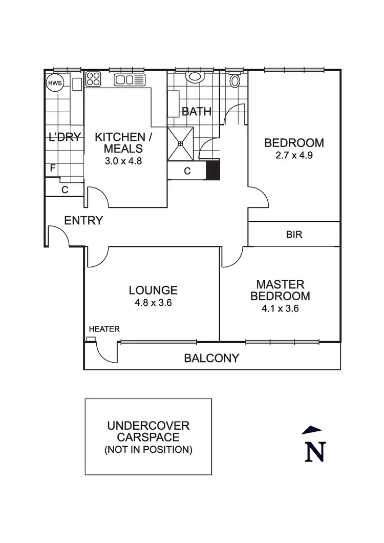 Floorplan of Homely apartment listing, 8/21 Champ Street, Coburg VIC 3058