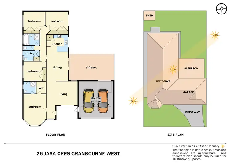 Floorplan of Homely house listing, 26 Jasa Crescent, Cranbourne West VIC 3977