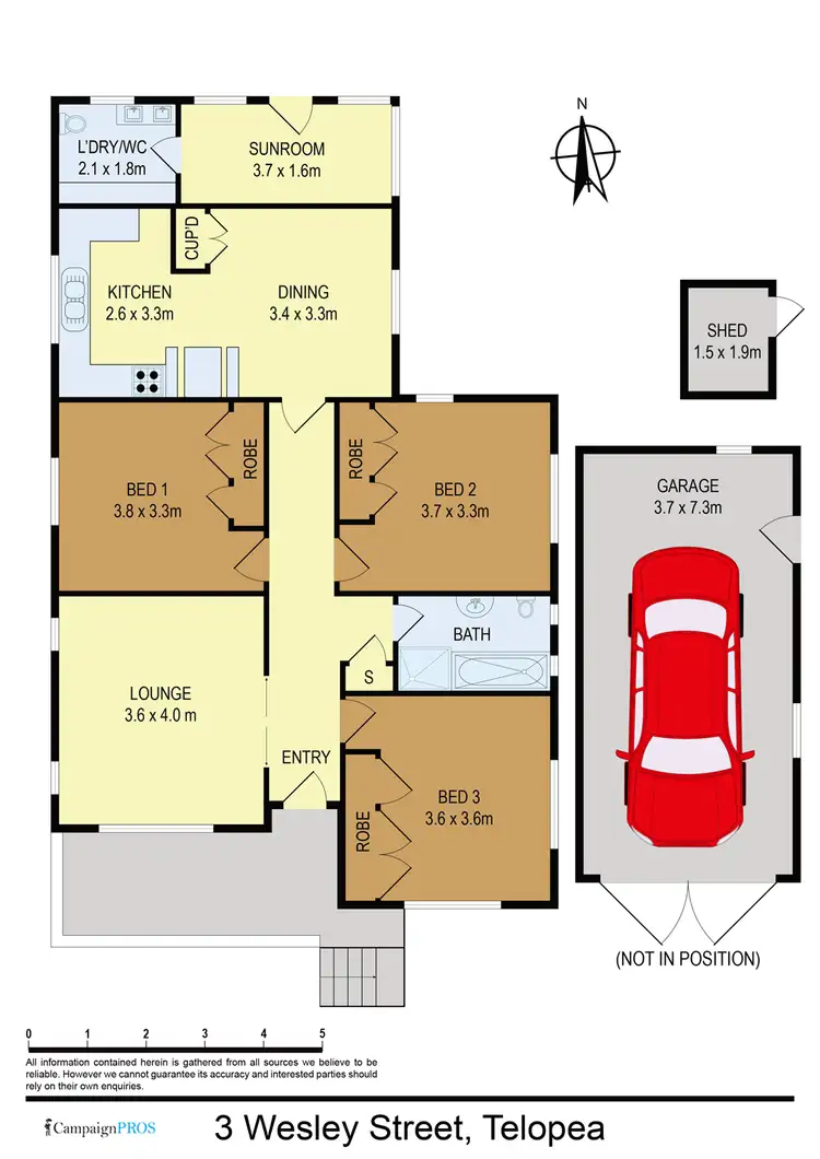Floorplan of Homely house listing, 3 Wesley Street, Telopea NSW 2117