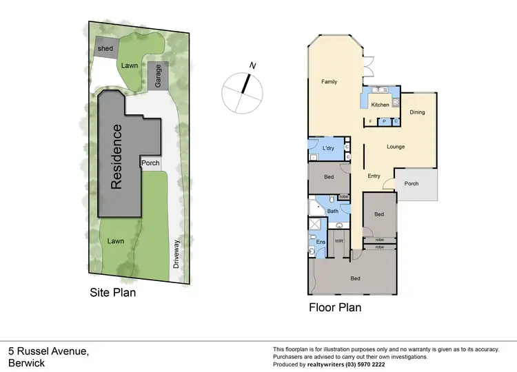 Floorplan of Homely house listing, 5 Russel Avenue, Berwick VIC 3806