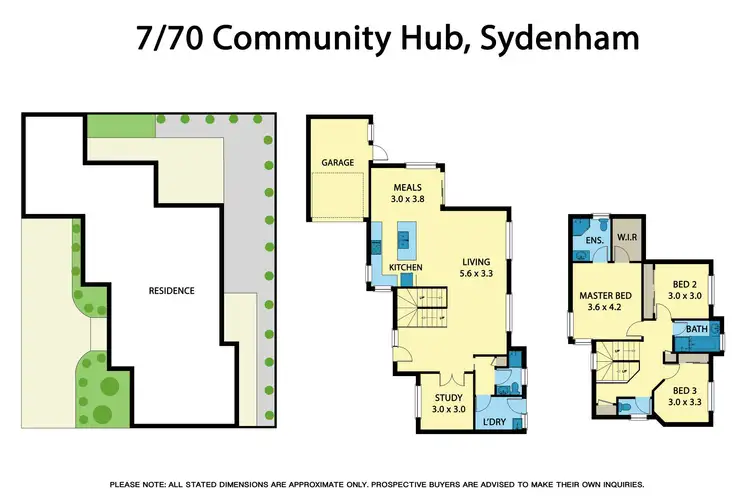 Floorplan of Homely townhouse listing, 7/70 Community Hub, Sydenham VIC 3037