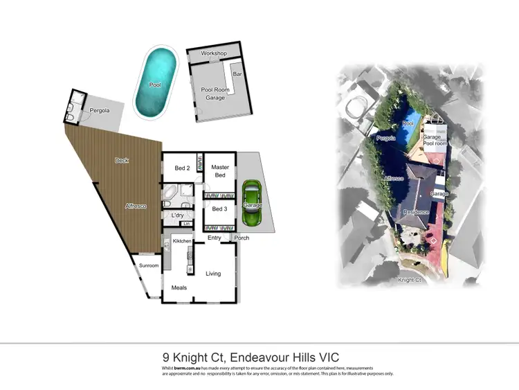 Floorplan of Homely house listing, 9 Knight Court, Endeavour Hills VIC 3802