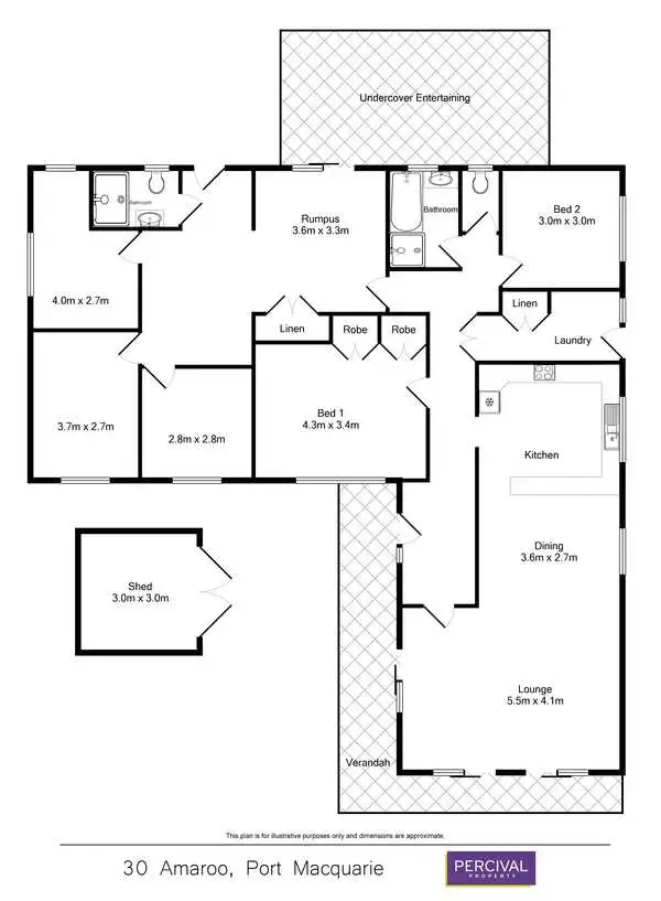 Floorplan of Homely house listing, 30 Amaroo Parade, Port Macquarie NSW 2444