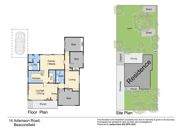Floorplan of Homely house listing, 14 Adamson Road, Beaconsfield VIC 3807
