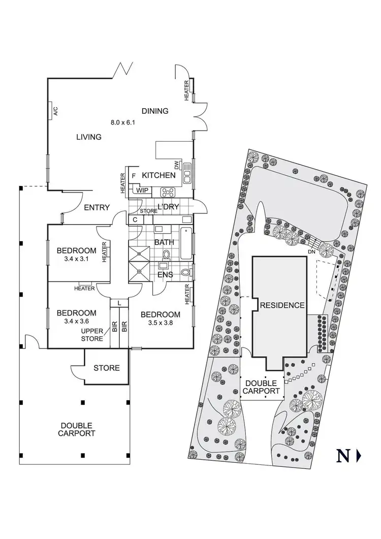 Floorplan of Homely house listing, 51 Jeffrey Street, Templestowe Lower VIC 3107