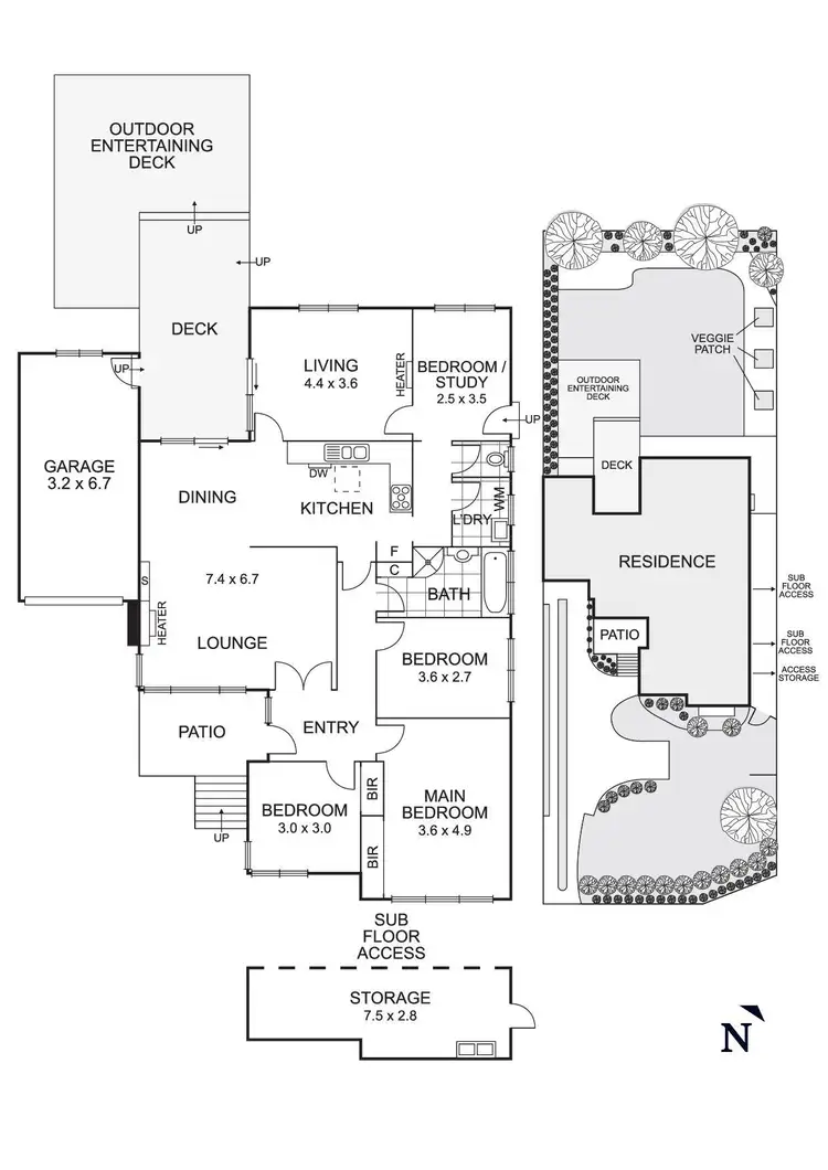 Floorplan of Homely house listing, 21 The Crest, Bulleen VIC 3105