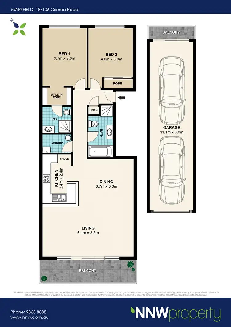 Floorplan of Homely unit listing, 18/106 Crimea Road, Marsfield NSW 2122
