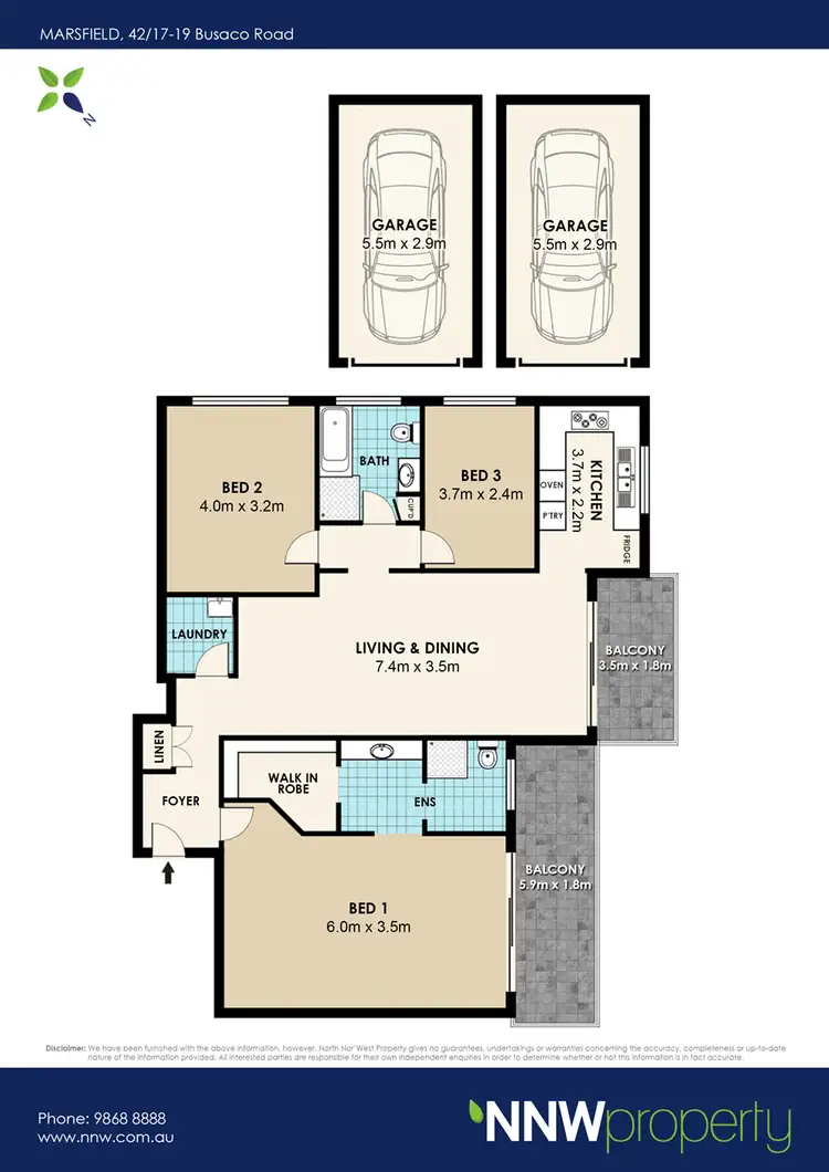 Floorplan of Homely unit listing, 42/17-19 Busaco Road, Marsfield NSW 2122