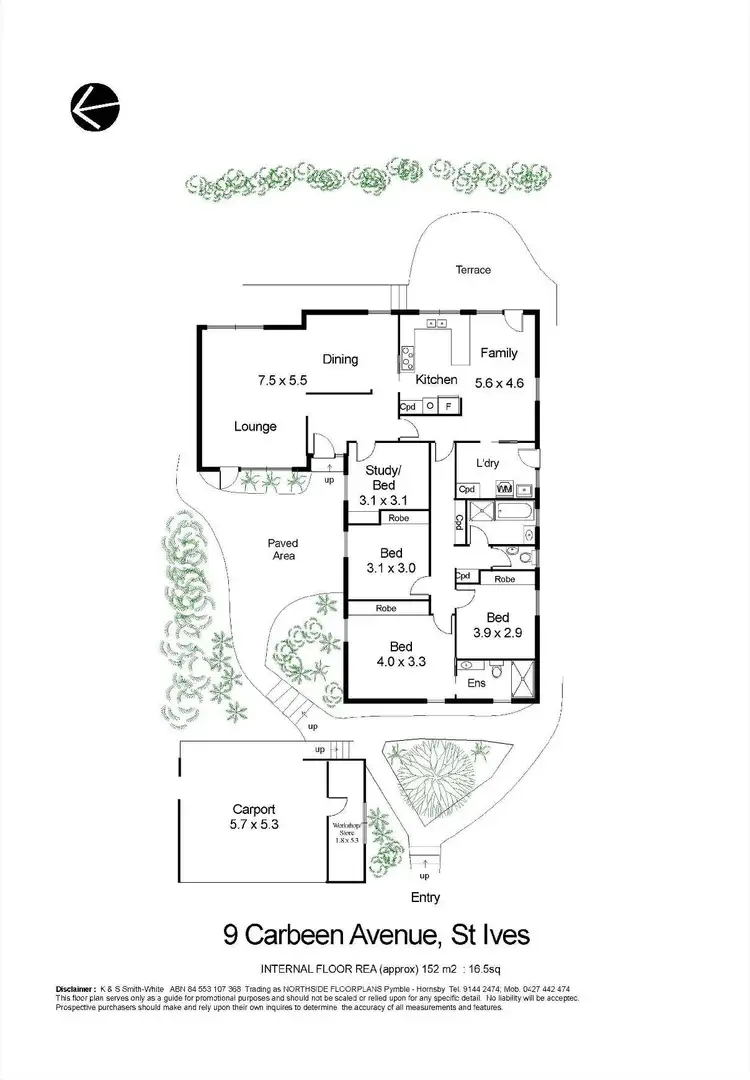 Floorplan of Homely house listing, 9 Carbeen Avenue, St Ives NSW 2075
