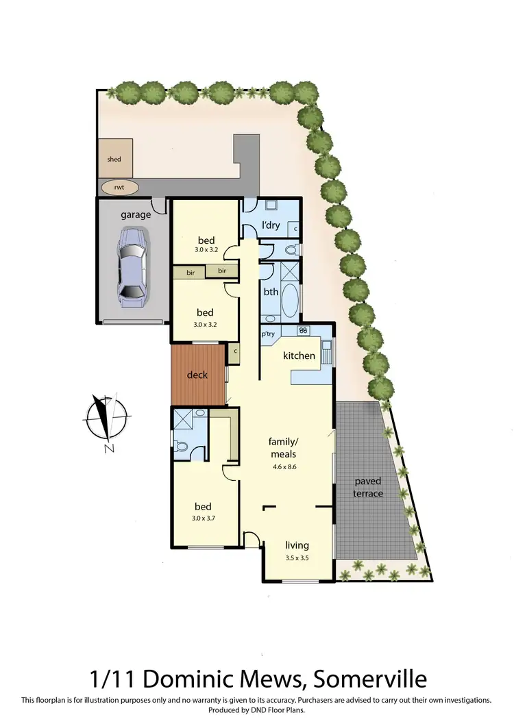 Floorplan of Homely unit listing, 1/11 Dominic Mews, Somerville VIC 3912