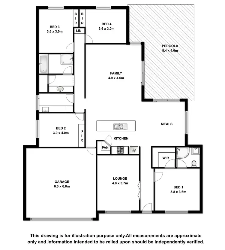 Floorplan of Homely house listing, 4 Altinio Drive, Mount Gambier SA 5290