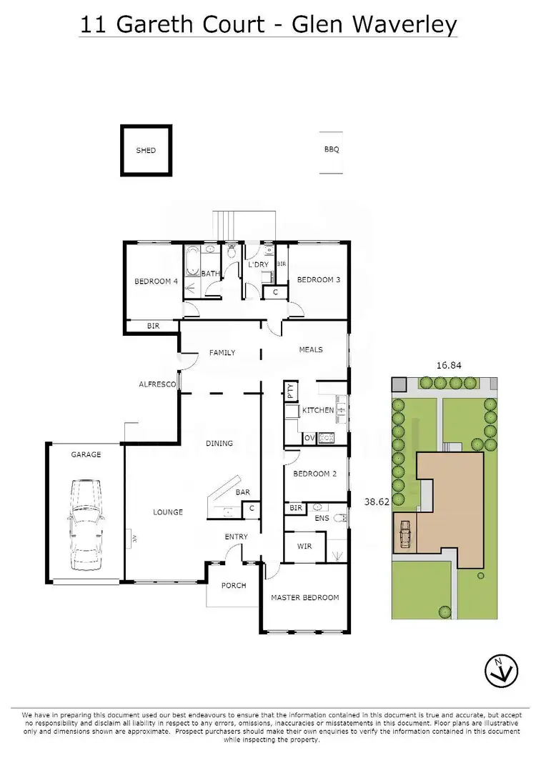 Floorplan of Homely house listing, 11 Gareth Court, Glen Waverley VIC 3150
