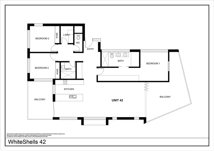 Floorplan of Homely unit listing, 42/2 Seaward Lane, Marcoola QLD 4564