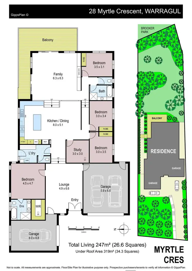 Floorplan of Homely house listing, 28 Myrtle Crescent, Warragul VIC 3820