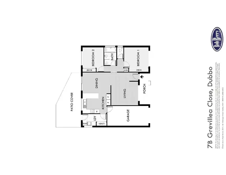 Floorplan of Homely semi-detached listing, 7B Grevillea Close, Dubbo NSW 2830