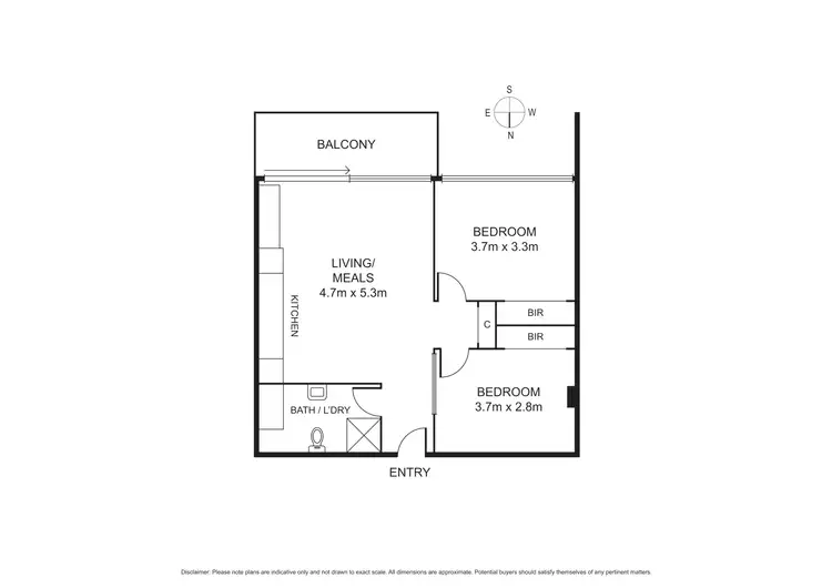 Floorplan of Homely apartment listing, 807/179 Boundary Road, North Melbourne VIC 3051