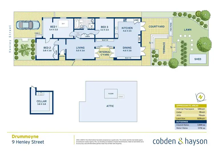 Floorplan of Homely house listing, 9 Henley Street, Drummoyne NSW 2047