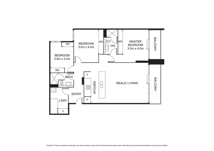 Floorplan of Homely apartment listing, 201/35 Arden Street, North Melbourne VIC 3051