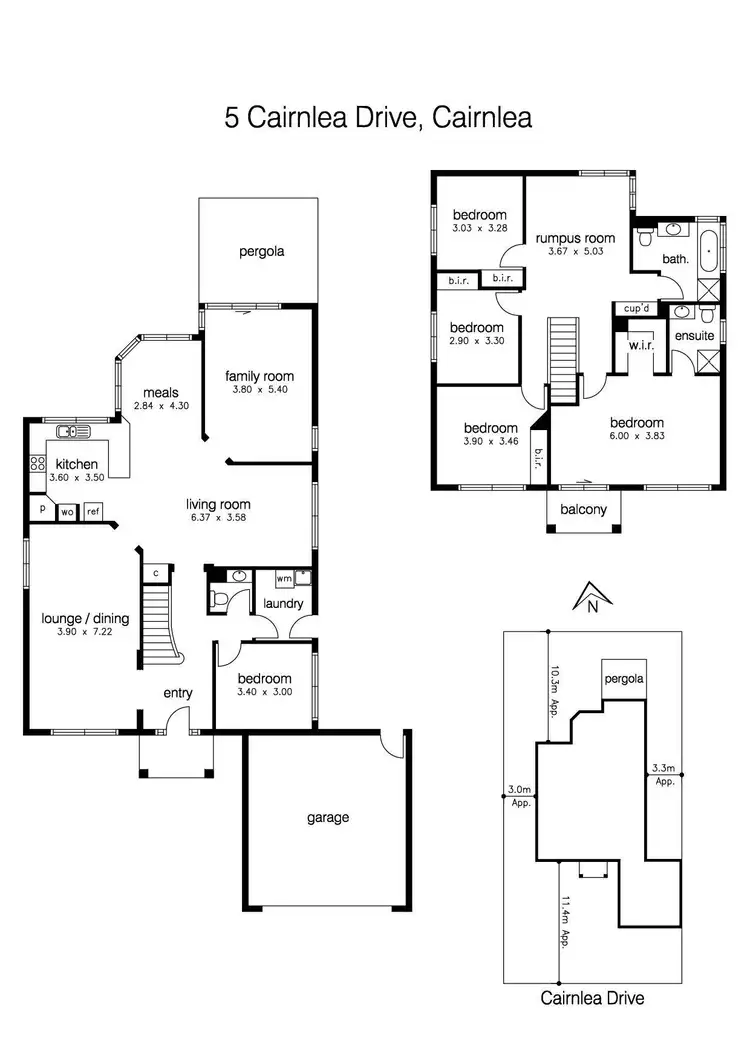 Floorplan of Homely house listing, 5 Cairnlea Drive, Cairnlea VIC 3023