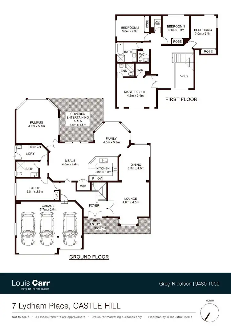 Floorplan of Homely house listing, 7 Lydham Place, Castle Hill NSW 2154