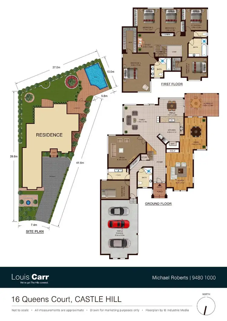 Floorplan of Homely house listing, 16 Queens Court, Castle Hill NSW 2154