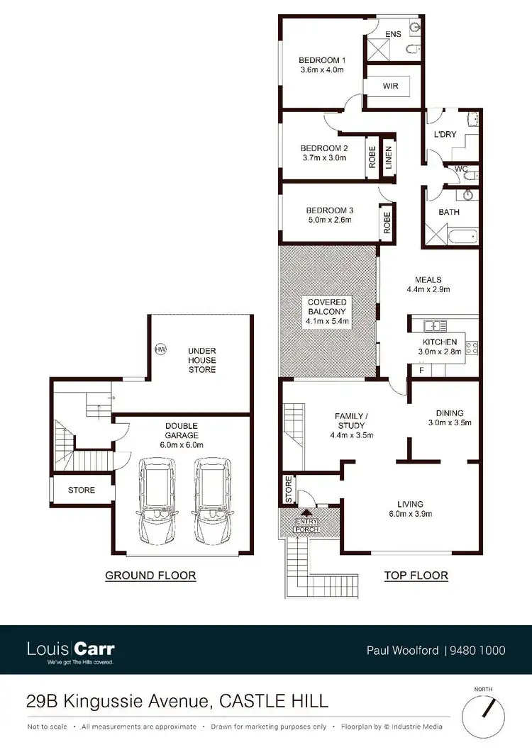 Floorplan of Homely semi-detached listing, 29B Kingussie Avenue, Castle Hill NSW 2154