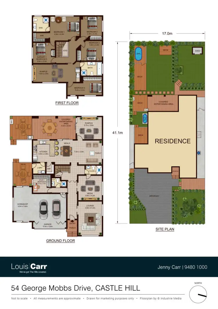 Floorplan of Homely house listing, 54 George Mobbs Drive, Castle Hill NSW 2154