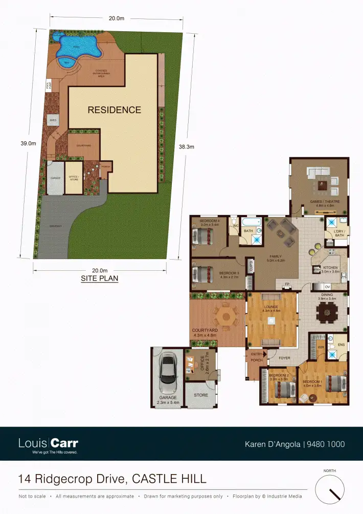 Floorplan of Homely house listing, 14 Ridgecrop Drive, Castle Hill NSW 2154