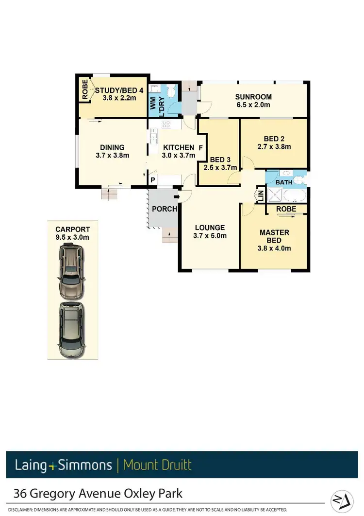 Floorplan of Homely house listing, 36 Gregory Avenue, Oxley Park NSW 2760