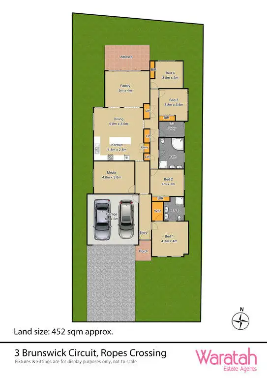 Floorplan of Homely house listing, 3 Brunswick Circuit, Ropes Crossing NSW 2760