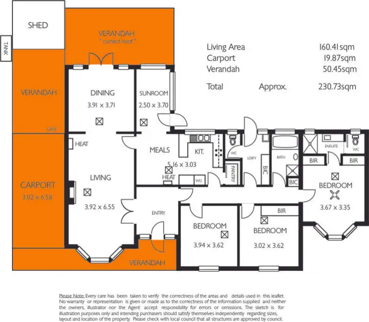 Floorplan of Homely house listing, 58 Pine Avenue, Novar Gardens SA 5040
