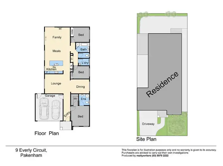 Floorplan of Homely house listing, 9 Everly Circuit, Pakenham VIC 3810