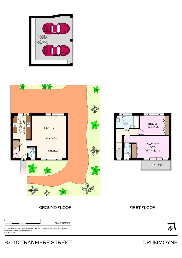 Floorplan of Homely townhouse listing, 8/10 Tranmere Street, Drummoyne NSW 2047