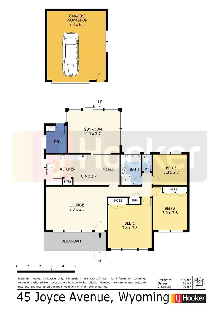 Floorplan of Homely house listing, 45 Joyce Avenue, Wyoming NSW 2250