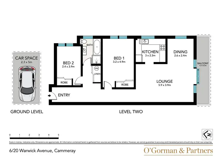 Floorplan of Homely apartment listing, 6/20 Warwick Avenue, Cammeray NSW 2062